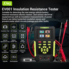 JDiag EV001 Insulation & Resistance Tester New energy vehicle batteries & lead-acid batteries