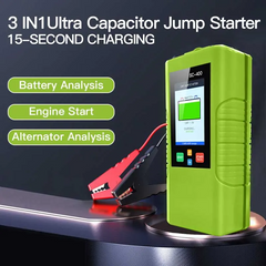 SC400 Ultra Capacitor Vehicle Jump Starter Car Battery Analysis & Engine Start
