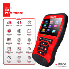 JDiag JD906 Car OBD2 Scanner Read&Clear DTC Factory Source Diagnostic Tool Vehicle Code Reader