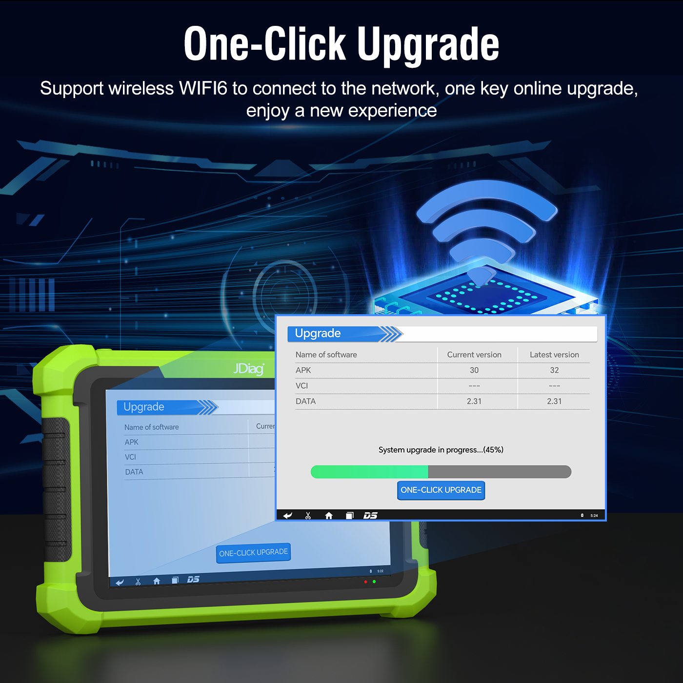 JDIAG M400 Universal Motorcycle OBD2 Scanner 8 inch Tablet Scanner Android System Support Motorcycle ECU Programmer