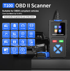 JDIAG T100 Universal Car OBDII Scanner Code Reader Best Diagnostic Tool For Cars