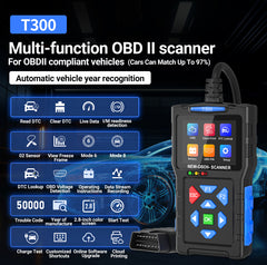 T300 High Quality Automotive OBDII Scanner Read Fault Error Code Car Diagnostic Tool