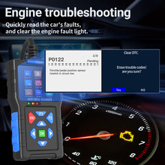 T300 High Quality Automotive OBDII Scanner Read Fault Error Code Car Diagnostic Tool